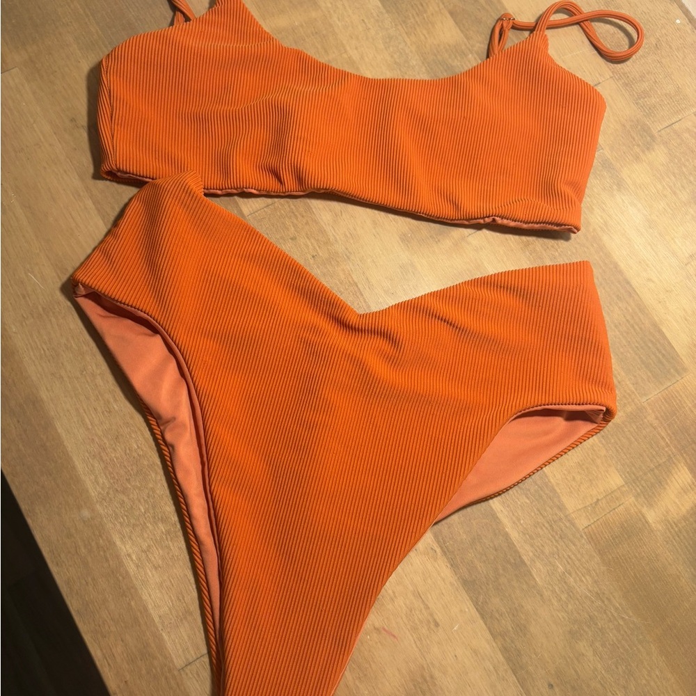 Skatie Women's Orange Bikini Set